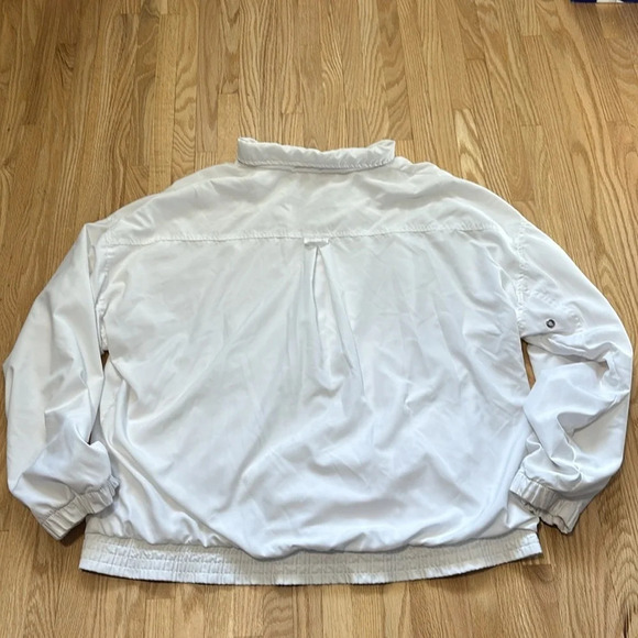 Vintage White Wilson Tracksuit Zip Up Jacket Coat Drawstring Pants - Picture 6 of 12